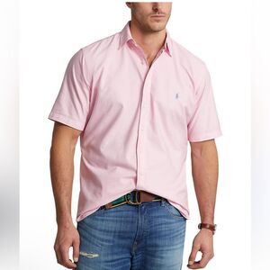 Ralph Lauren Men's Classic Fit Short Sleeve Button Down Shirt 100% Cotton Sz XXL